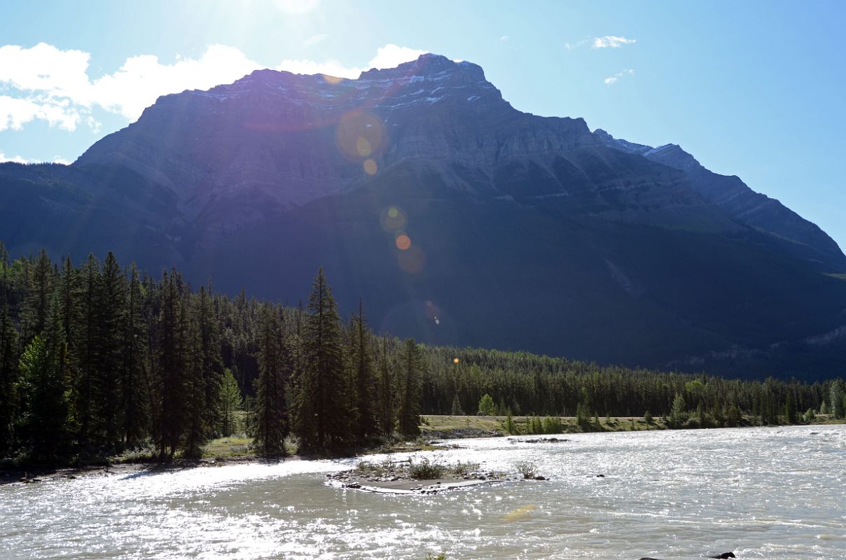 11 Mount Kerkeslin From Athabasca Falls On Icefields Parkway
